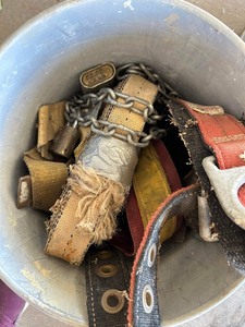 lot 284 image: SAFETY  HARNESS,  CLAMP LAMP,  AND MORE