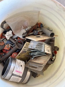 lot 278 image: MISC HARDWARE - SCREWS, NAILS, PINS  PLUS