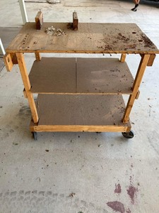 lot 276 image: ROLLING CART - WOOD