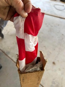 lot 268 image: US FLAG WITH POLE & MOUNTING BRACKET