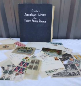 lot 3 image: Very Nice Vintage Stamp Collection with Album---Check these out
