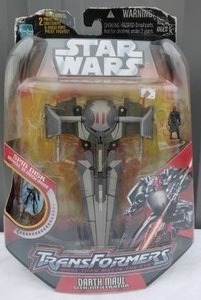 lot 76 image: Star Wars Transformers Darth Maul Sith Infiltrator---Brand New
