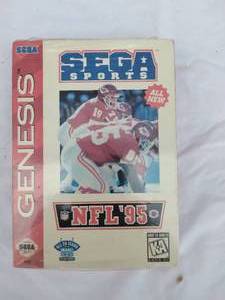lot 77 image: Sega Genesis NFL 95 with Joe Montana on Cover---Brand New