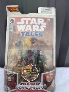 lot 78 image: Star Wars Tales Comic Packs--2 Figures and a Comic Book--Brand New