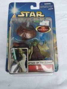 lot 96 image: Star Wars Attack of the Clones Yoda Figure---Brand New