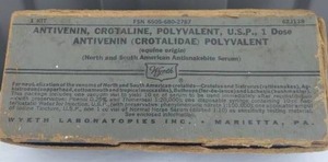 lot 101 image: Unique Item---Vietnam Era Snakebite Anitvenom Kit---Never Used---Check this out