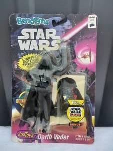 lot 113 image: 1993 Star Wars Darth Vader Bend-ems Figure NIB---Bubble has some damage--Please see pics
