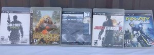 lot 121 image: Selection of 5 PS3 Video Games---Good Condition--Please see pics for titles