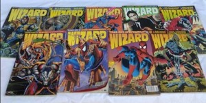 lot 154 image: Selection of 9 Wizard Magazines from the 90s