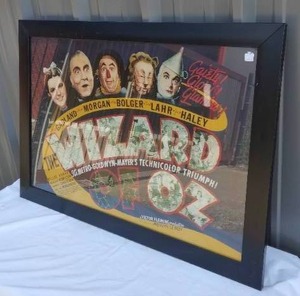 lot 155 image: Framed Wizard of Oz Movie Poster Print--41x29