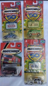 lot 158 image: Selection of 4 Collectible Matchbox Cars---Brand New