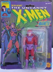 lot 181 image: Toy Biz The Uncanny X-Men Magneto with Magnetic Hands and Chest---NIP