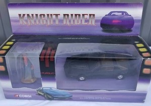 lot 183 image: CORGI Knight Rider with Metal Hand Painted Figure and Kit the Car---Check this out