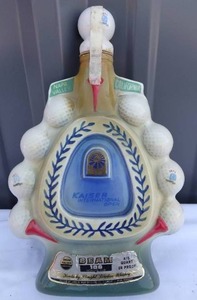 lot 187 image: 1971 Kaiser International Open Golf Tournament Jim Beam Whiskey Decanter