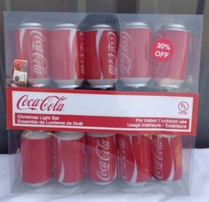lot 199 image: Coca Cola Christmas Light Set---Brand New