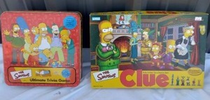 lot 207 image: The Simpsons Game Lot---Clue and Trivia Game--Both appear to be complete