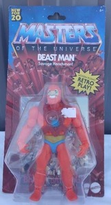 lot 213 image: Masters of the Universe Beast Man Retro Play Action Figure---NIP