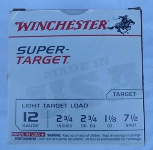 lot 221 image: 1 Box of Winchester Super Target 12 Gauge Shotgun Shells