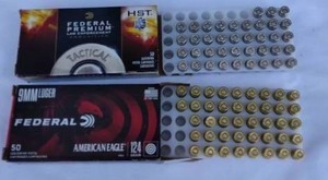 lot 224 image: 2 Partial Boxes of Federal 9mm Ammo