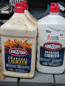 lot 33 image: LOT OF NEW AND USED CHARCOAL LIGHTER FLUID