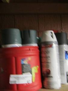 lot 67 image: LOT OF USED SPRAY PAINT