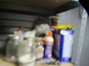 lot 69 image: ELMERS CRAFT BOND, MASON JARS, PAINT THINNER AND MORE