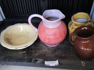 lot 233 image: CERAMIC  Pitchers, BOWLS  PLUS