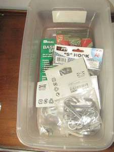 lot 269 image: new packs of s hooks, and nails