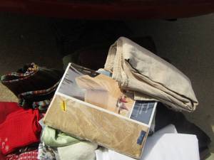 lot 361 image: lot of towels throw blankets and table cloths