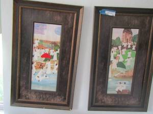 lot 306 image: 2 wall art pieces size 3018 angel art