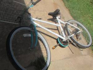 lot 303 image: white bicycle