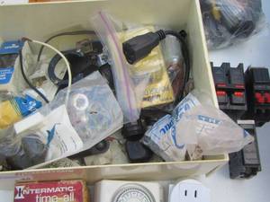 lot 45 image: electrical lot, breakers and switches