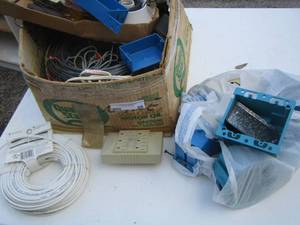lot 66 image: electrical lot plug inserts- wire nuts- and more