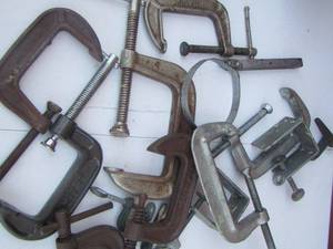 lot 86 image: C clamps qty 10 various sizes