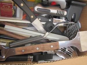 lot 97 image: large lot of kitchen utensils