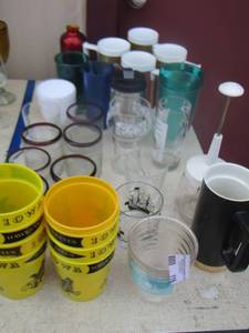 lot 116 image: large lot of glass and plastic cups