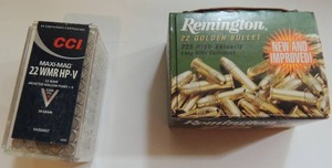 lot 130 image: REMINGTON 22 AMMO  CT 225,  & CCI 22 WMR CT 50