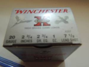 lot 100 image: WINCHESTER 20 GA. 7.5 SHOT SHELLS