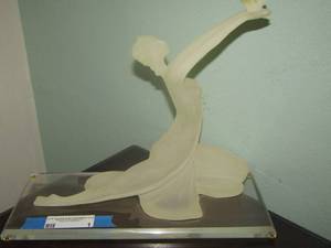 lot 1 image: PARIS LADY SCULPTURE 12X12X5