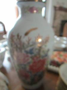 lot 146 image: imani ware japan floral dcor vase 11 12 in