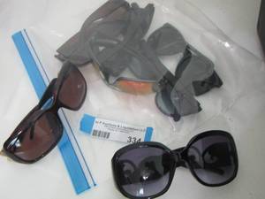 lot 334 image: lot of womens sun glasses