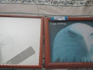 lot 351 image: 1313 etched mirror , 1215 Eagle photo