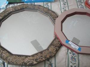 lot 352 image: Bless our Home etched glass  15 x 15,  &  2020 etched mirror