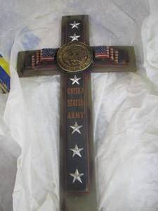 lot 21 image: Army crosses qty 3  approx 8 to 10 in long