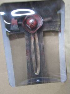 lot 22 image: FIRE FIGHTER HAT Crosses qty 2 approx 8 to 10 in long