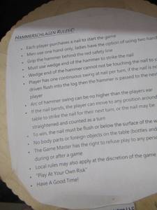 lot 40 image: Hammerschlagen game rules