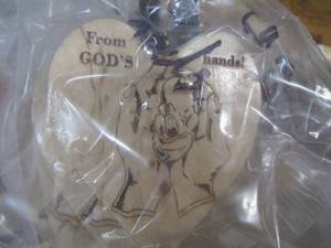lot 85 image: heart shape wood united states air force