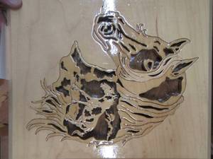 lot 96 image: 1822 Horse in horse wooden art handmade
