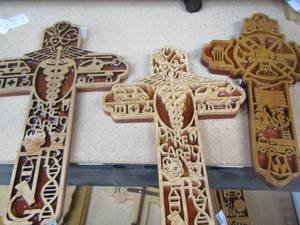 lot 116 image: 3 Dare to care nurses crosses