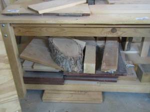 lot 218 image: wood work shop table 244242